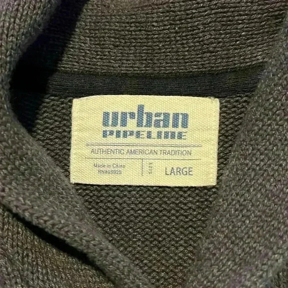 Urban Pipeline Men’s Cardigan Sweater - Picture 4 of 5